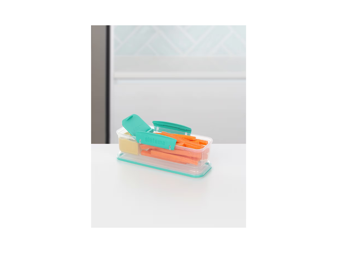 Sistema 410ml Snack Attack™ TO GO™ – Snack & Dip Container | Qatar Sistema 410ml Snack Attack™ TO GO™ – Snack & Dip Container | Qatar